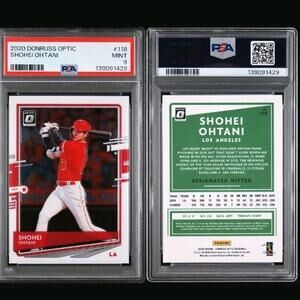 2020 Donruss Optic #118 Shohei Ohtani PSA 9 Pop 9 Los Angeles Angels Baseball